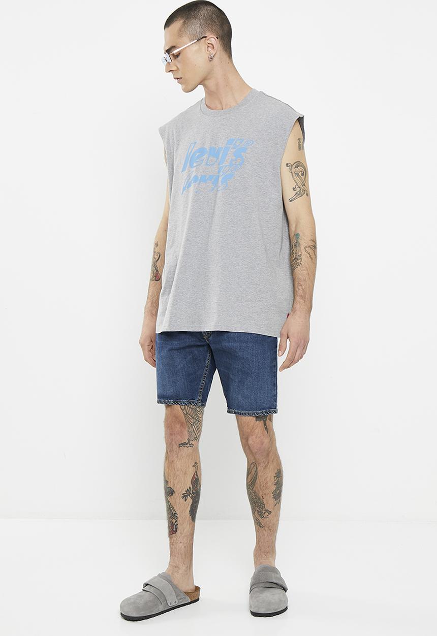 Levi’s® - Graph cali muscle tank z poster logo tan - grey 