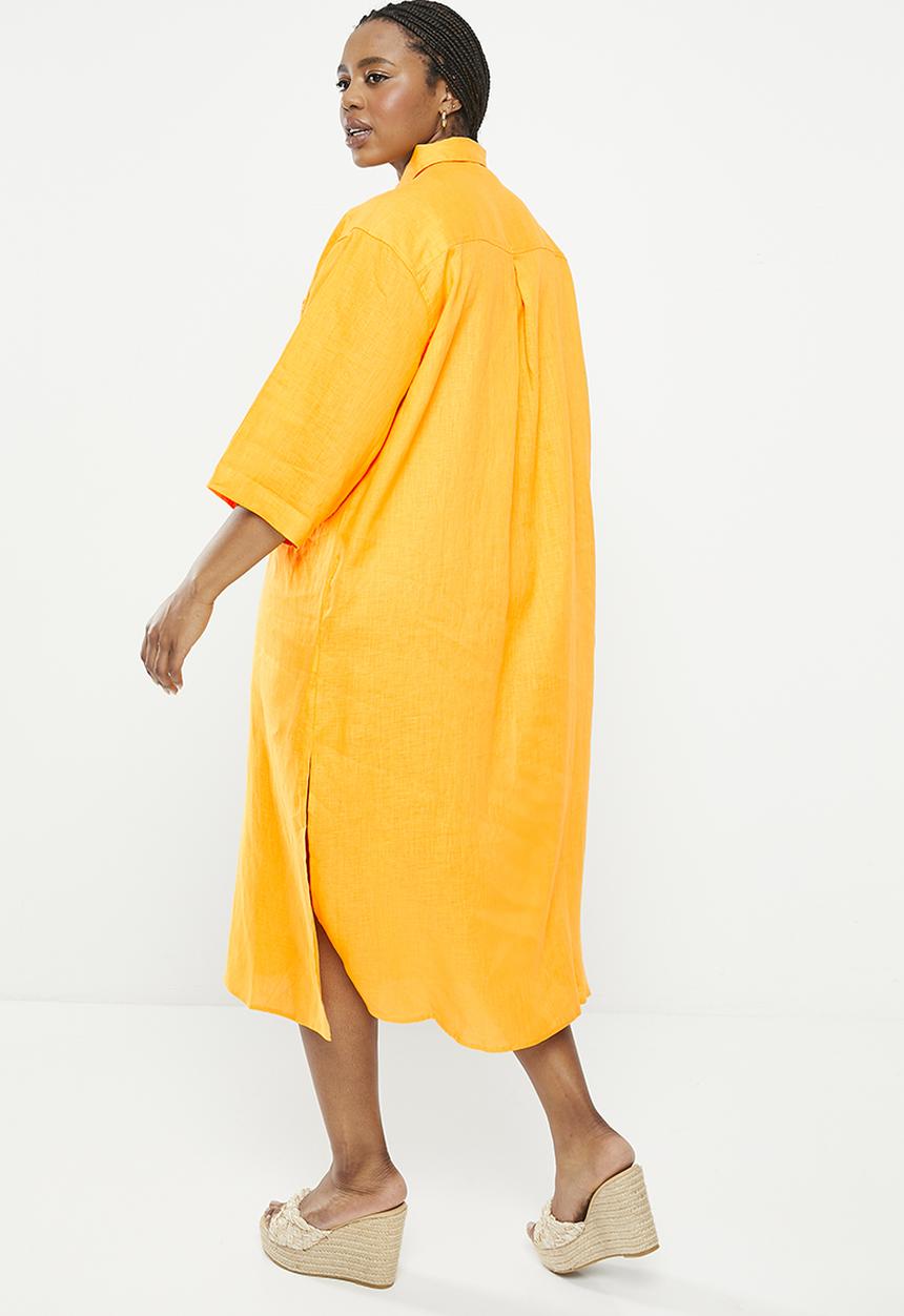 Me&B - Plus linen shirt dress - mango
