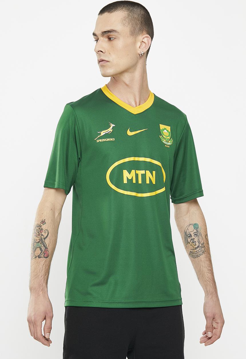 Nike - Springboks men's stadium fan jersey home - gorge green &  gold