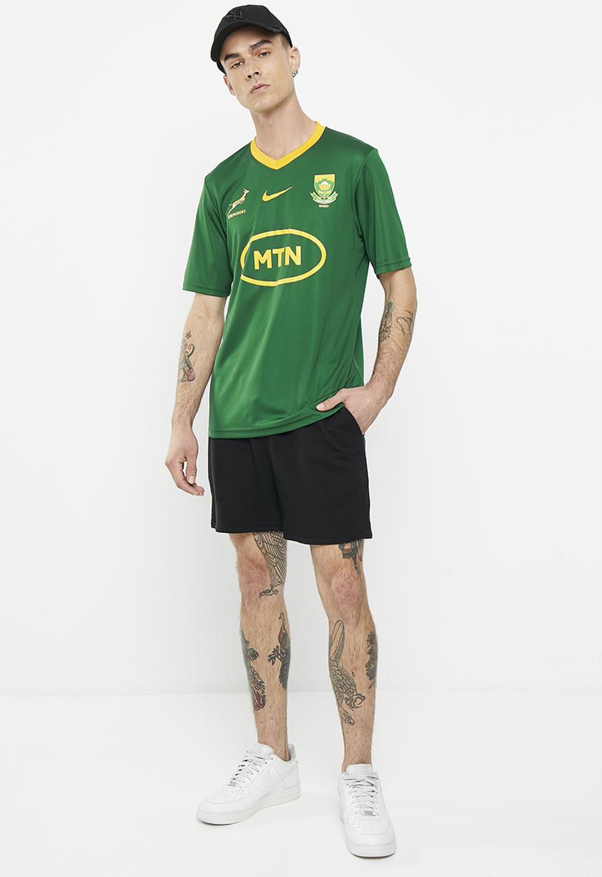 Nike - Springboks men's stadium fan jersey home - gorge green &  gold