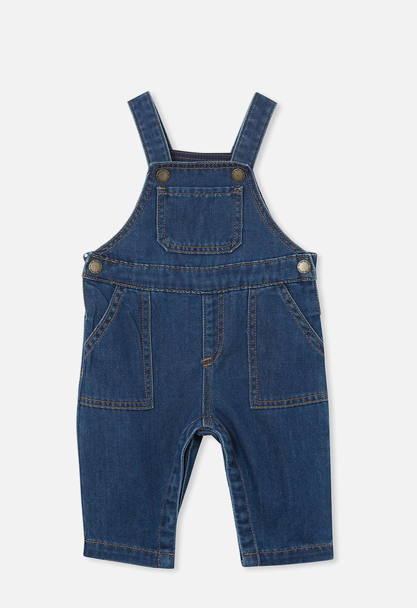 Cotton On - Seth denim overall - sorrento dark blue
