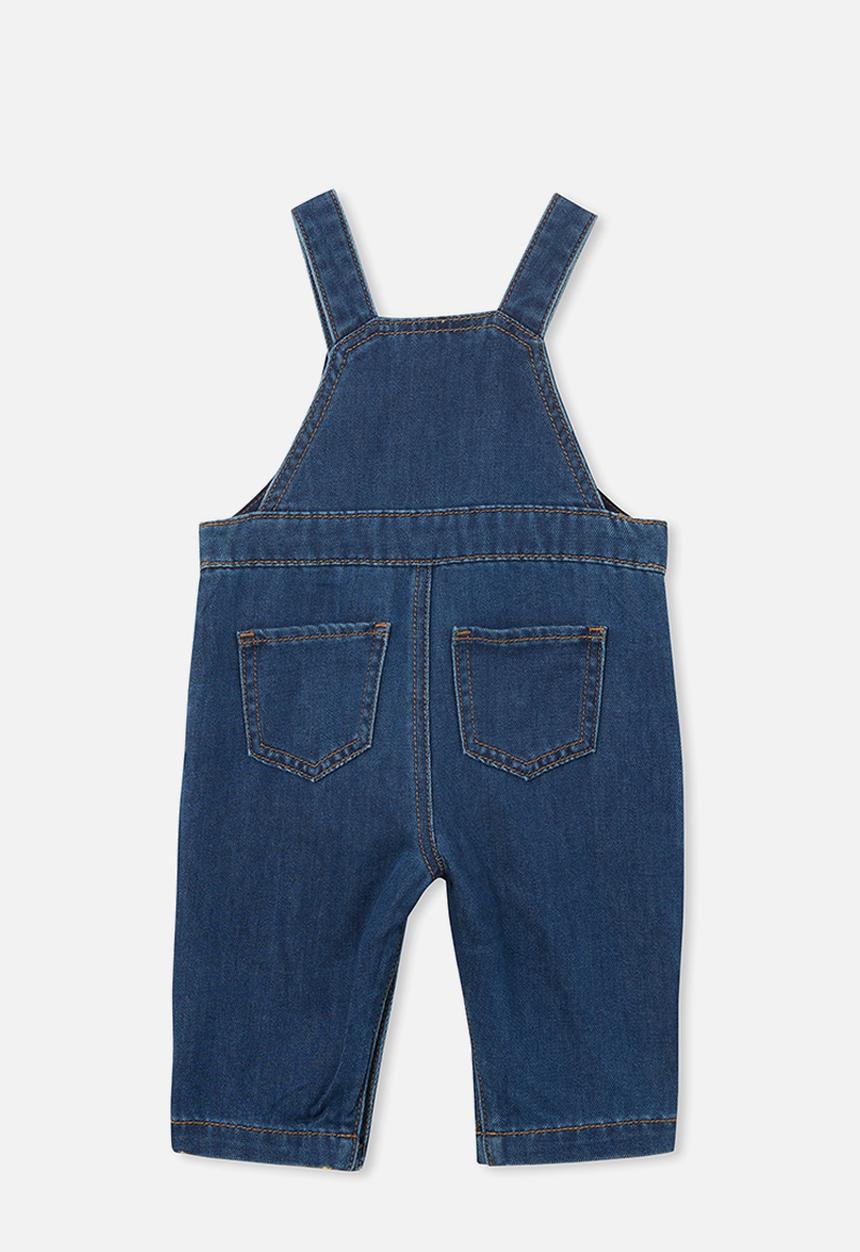 Cotton On - Seth denim overall - sorrento dark blue