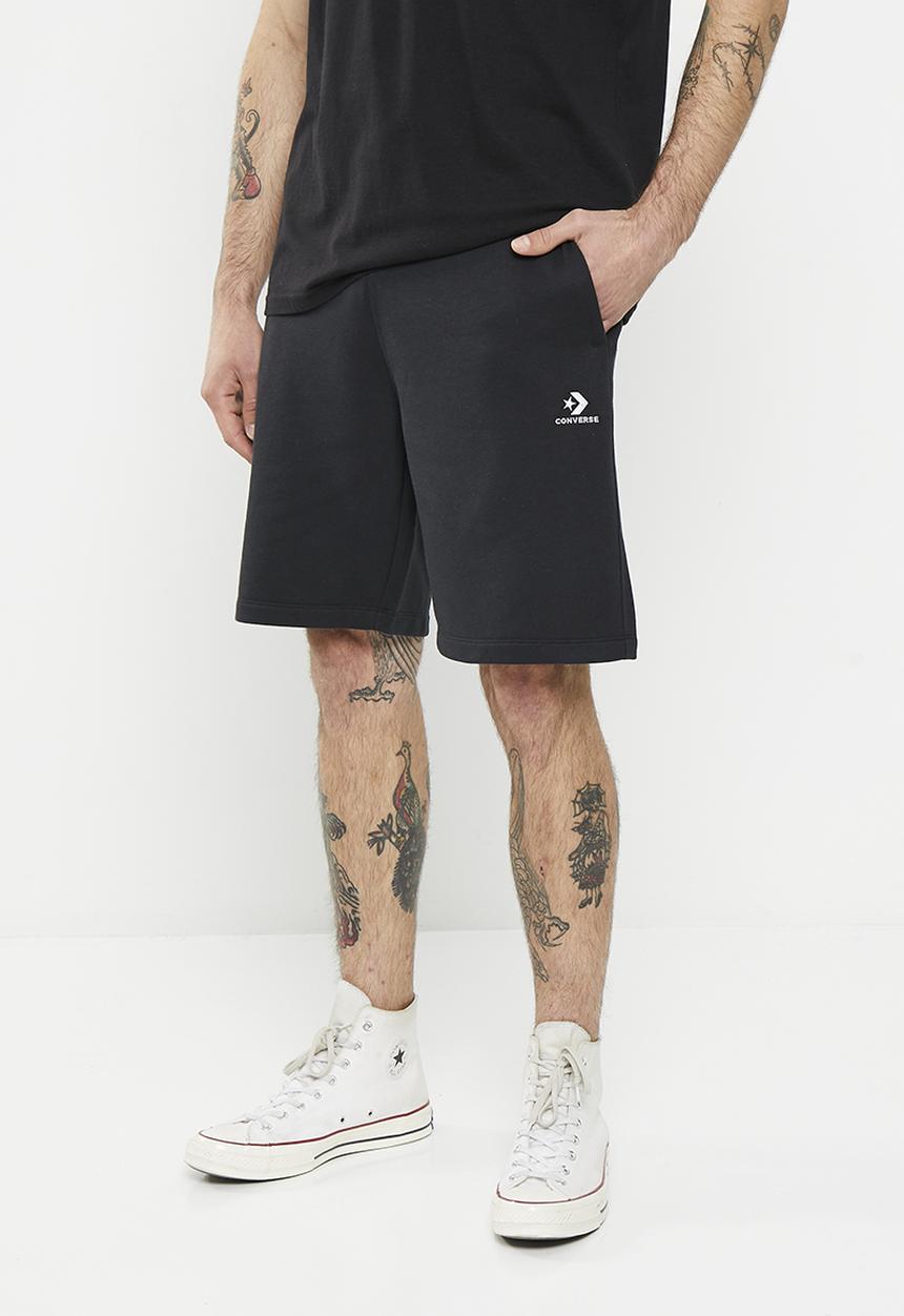 Converse - Go-to embroidered star chevron short - black