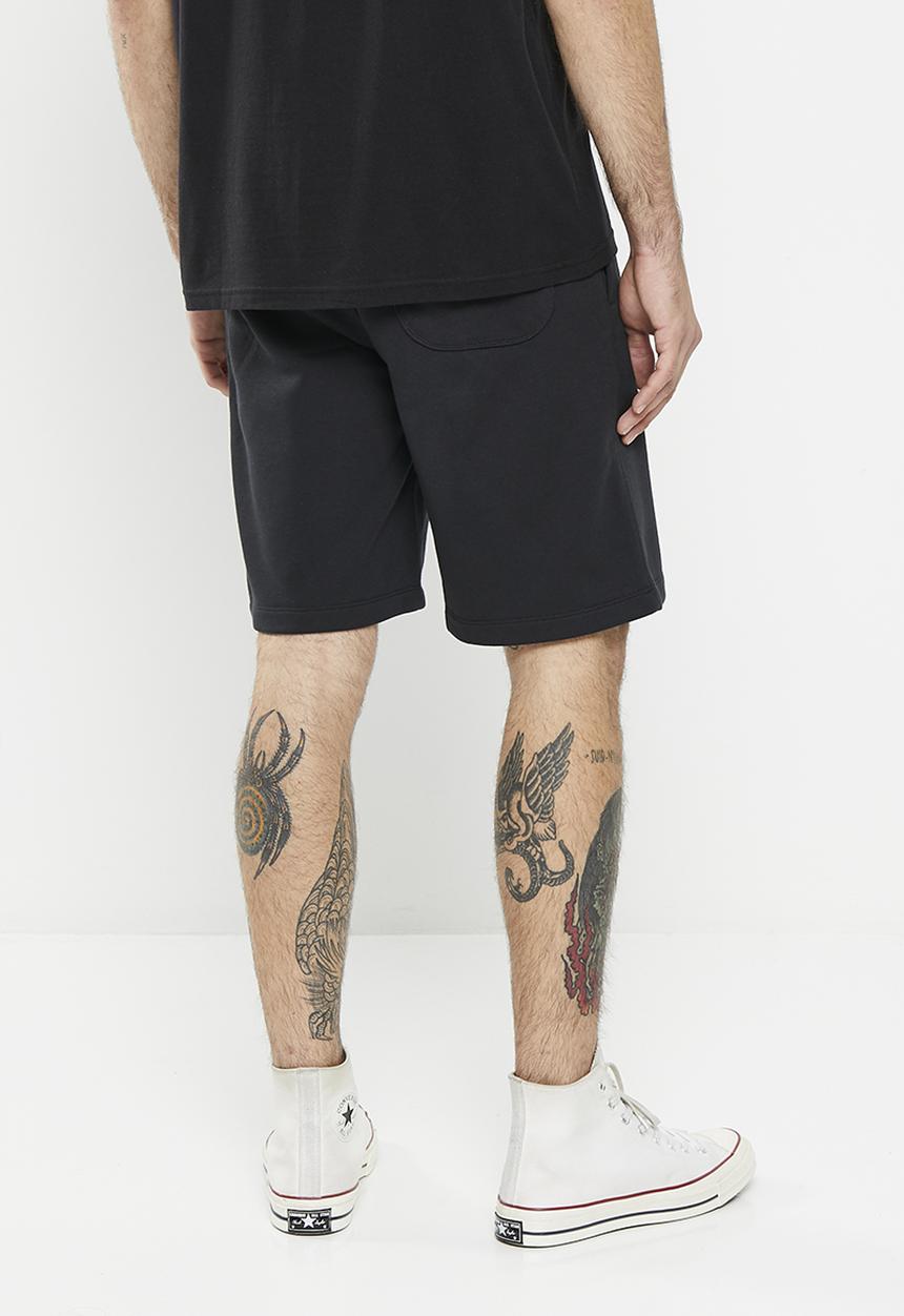 Converse - Go-to embroidered star chevron short - black