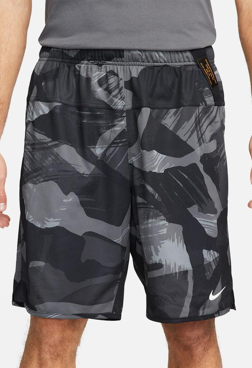 Nike - Dri-Fit Totality 9" camo shorts - black/grey 