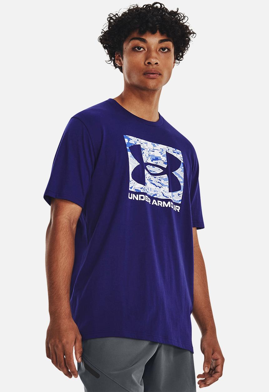 Under Armour - Ua abc camo boxed logo short sleeve - sonar blue