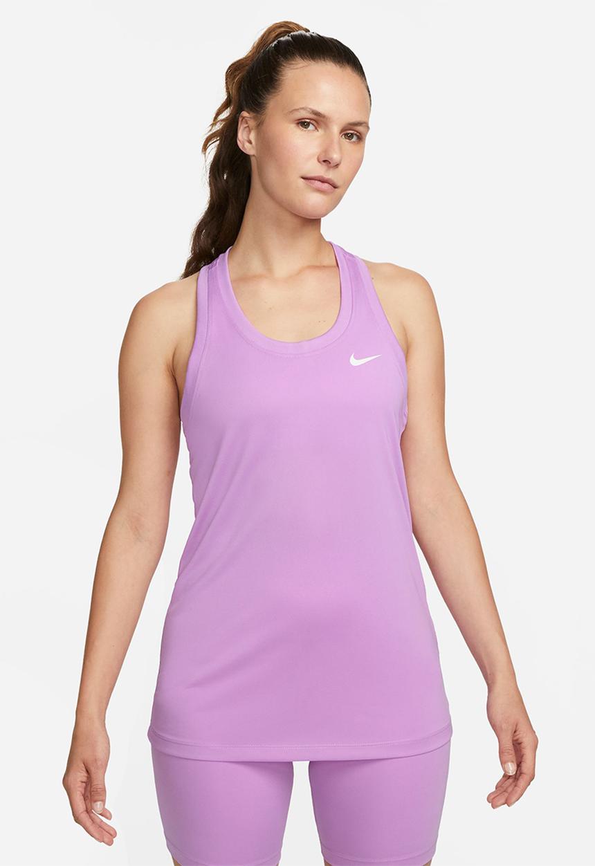 Nike - W nk df tank rlgd rcr lbr - rush fuchsia/white