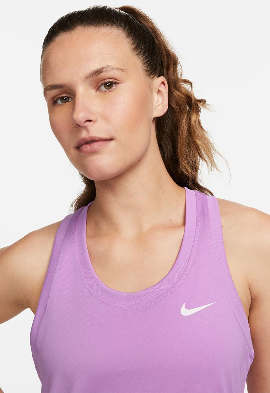 Nike - W nk df tank rlgd rcr lbr - rush fuchsia/white