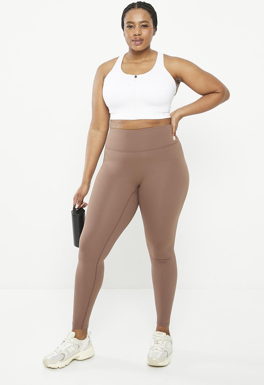 Cotton On - Plus ultra soft yoga full length tight - deep taupe