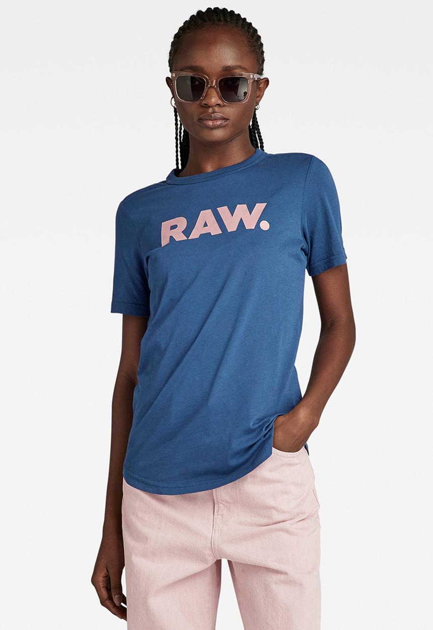 G-STAR - RAW. slim r t wmn - rank blue