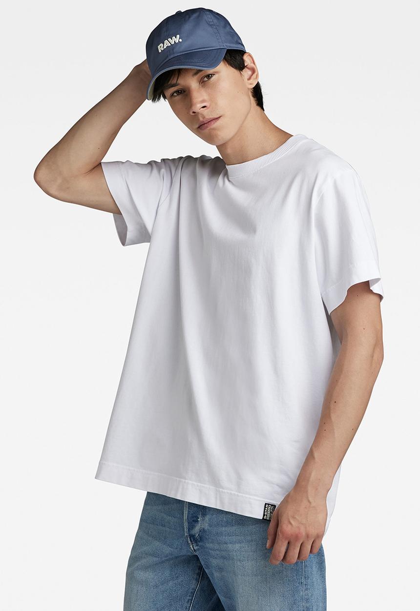 G-STAR - Essential loose r t signe jersey o - white