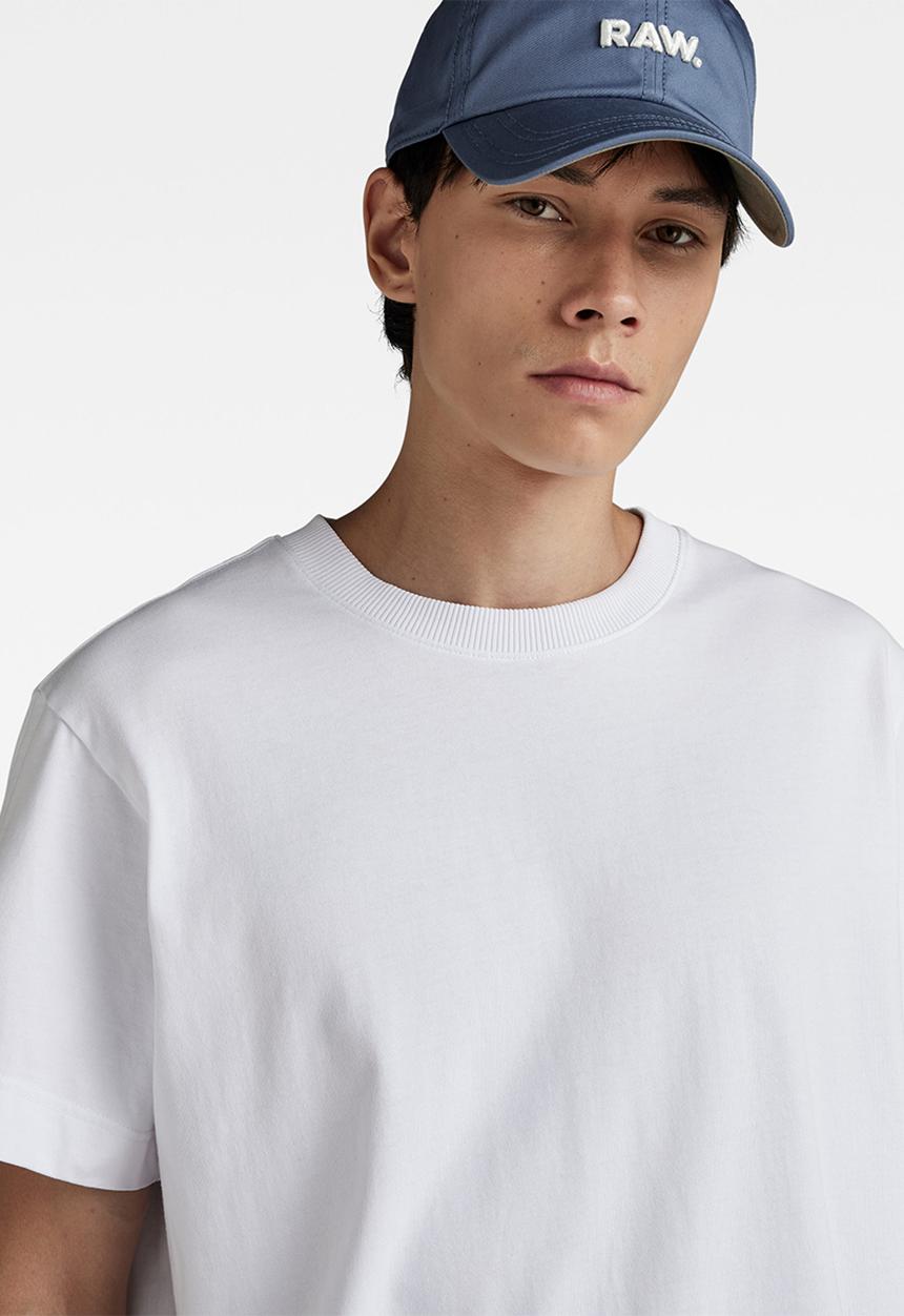 G-STAR - Essential loose r t signe jersey o - white