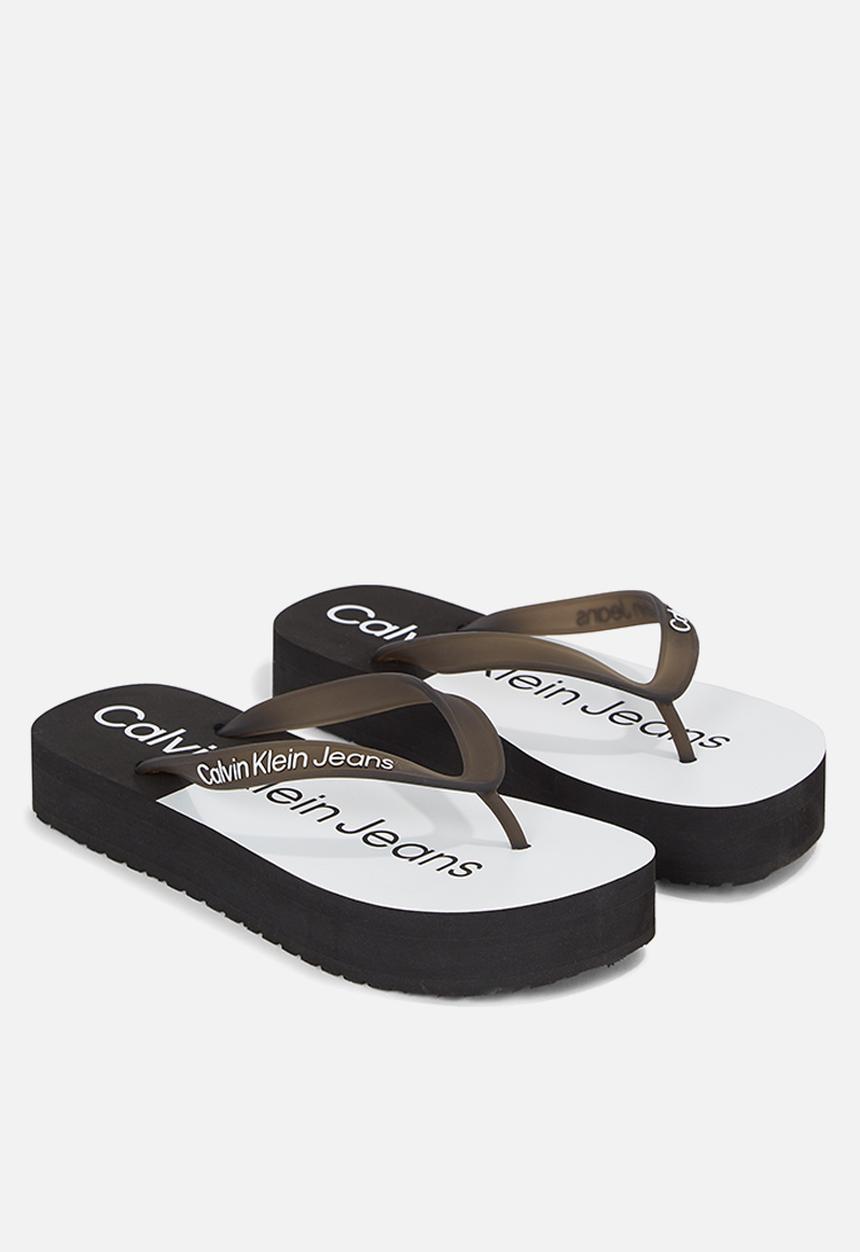 Calvin Klein - Beach sandal flatform - black/white