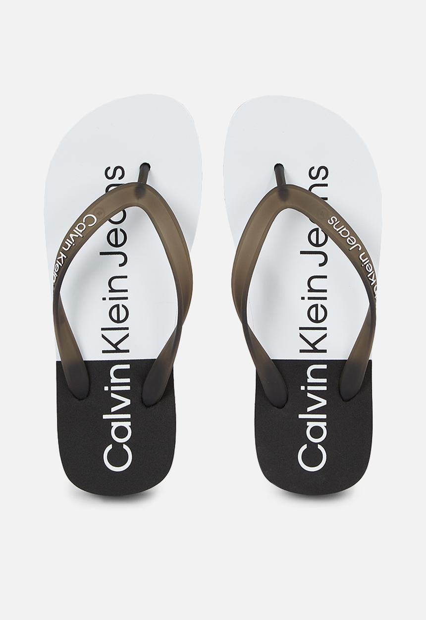 Calvin Klein - Beach sandal flatform - black/white