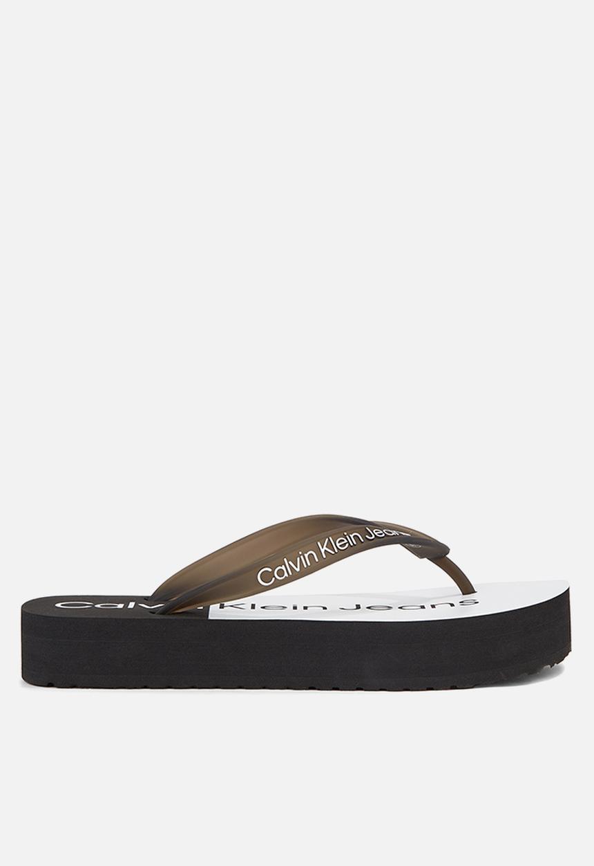 Calvin Klein - Beach sandal flatform - black/white