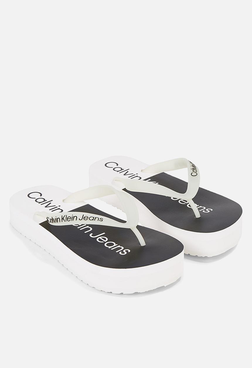 Calvin Klein - Beach sandal flatform - white/black