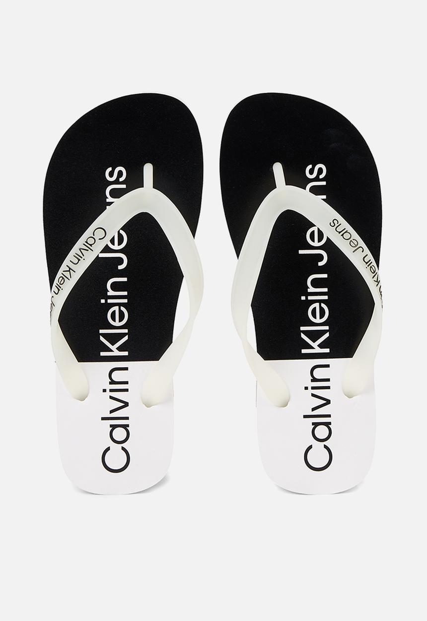 Calvin Klein - Beach sandal flatform - white/black