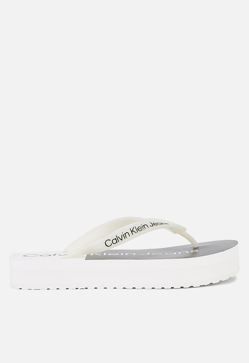 Calvin Klein - Beach sandal flatform - white/black