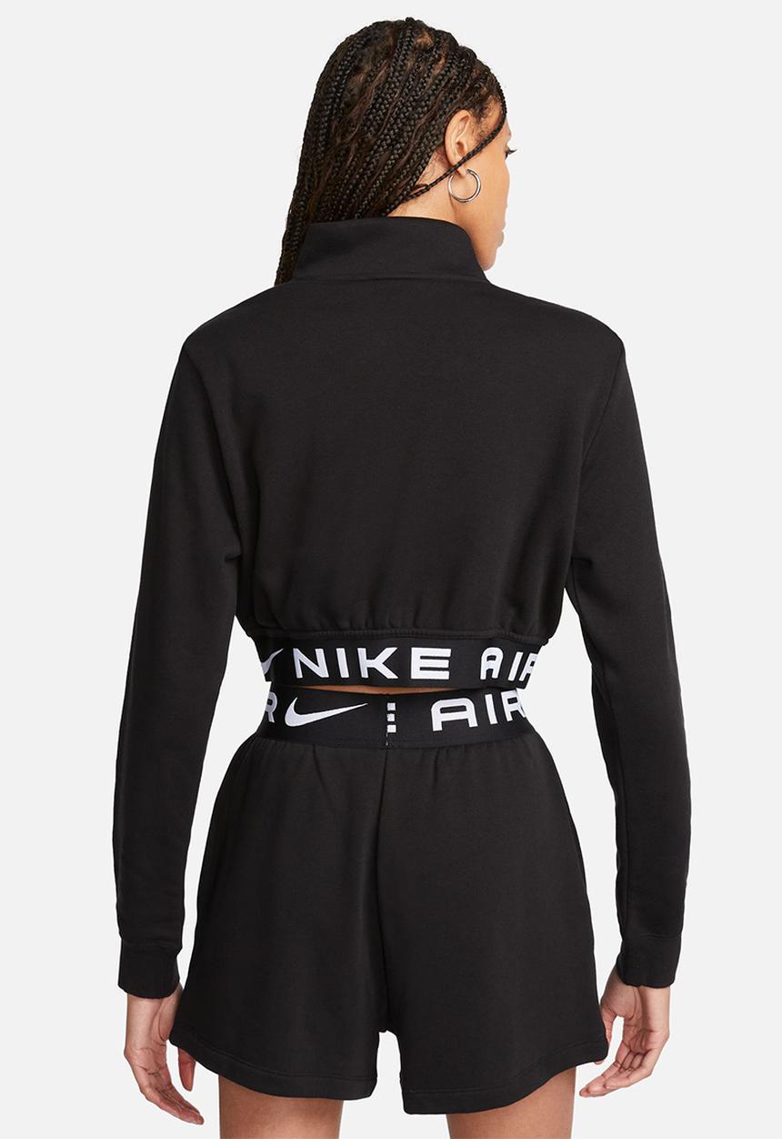 Nike - Ww nsw air flc top - black/white