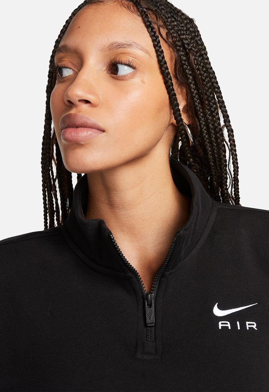 Nike - Ww nsw air flc top - black/white