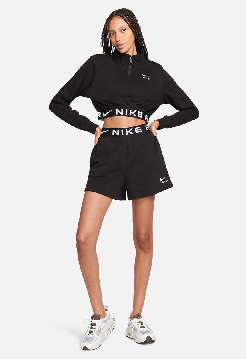 Nike - Ww nsw air flc top - black/white
