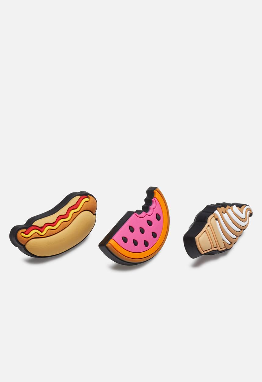 Crocs - Fair food pin 3 pack jibbitz - multi-colour