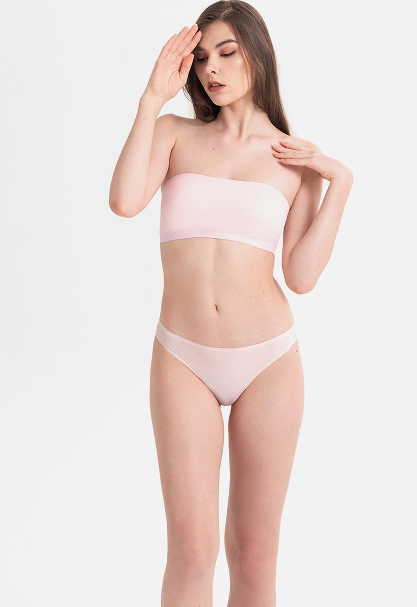 Janet Reger - Barely decent bandeau bralette - rose quartz