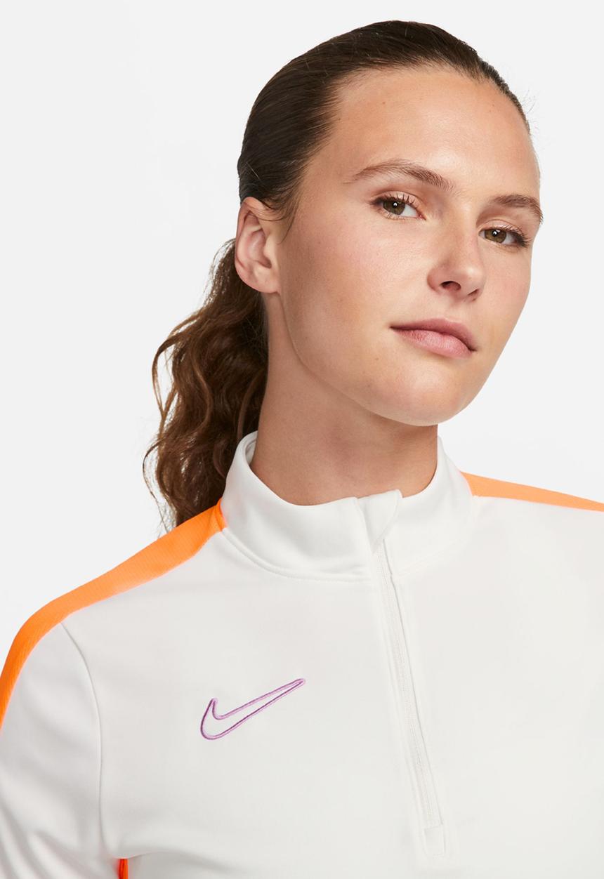 Nike - W nk df acd23 dril top bd - sail/total orange/fuchsia glow