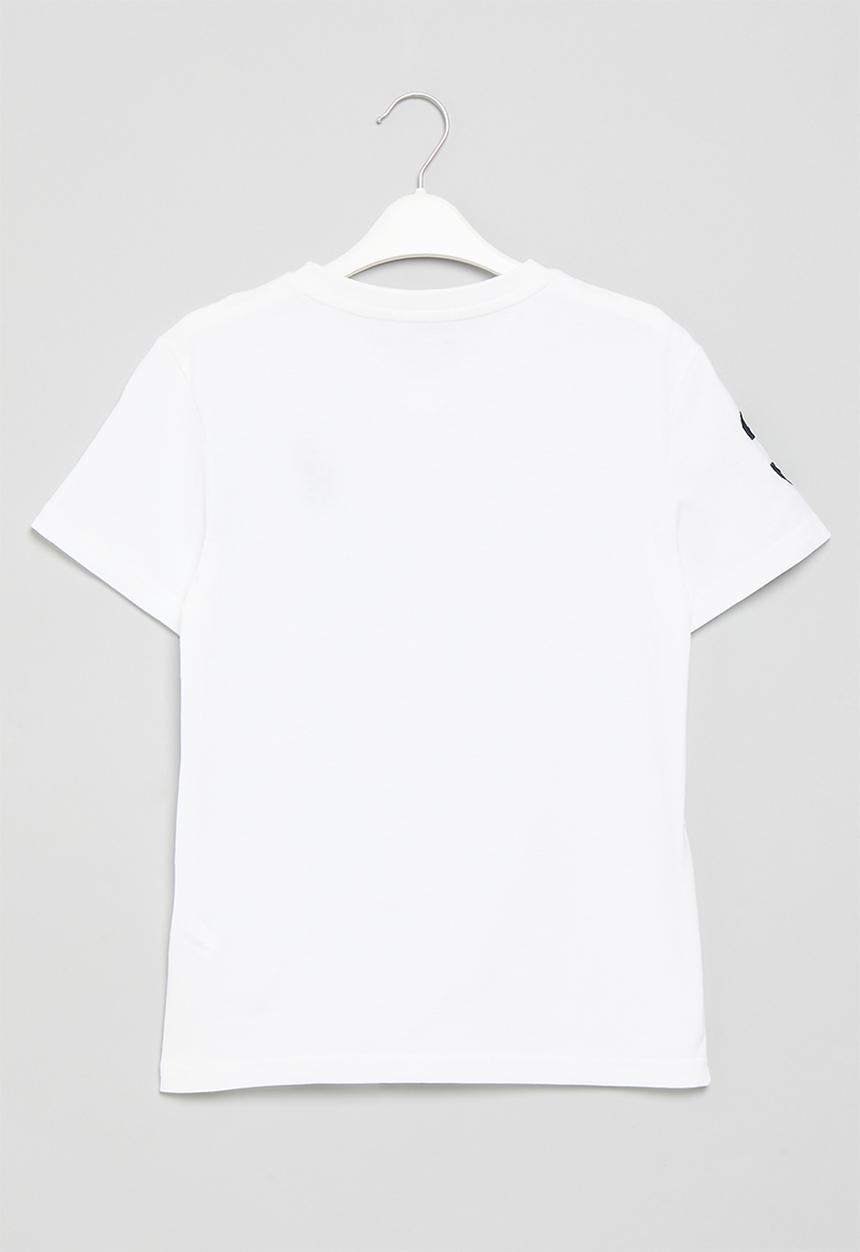POLO - Boys numerical v-neck - white