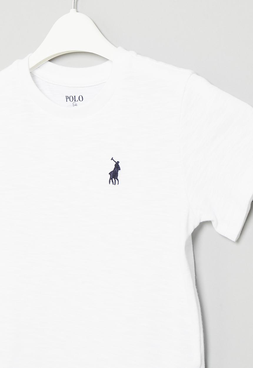 POLO - Boys printed tee - white