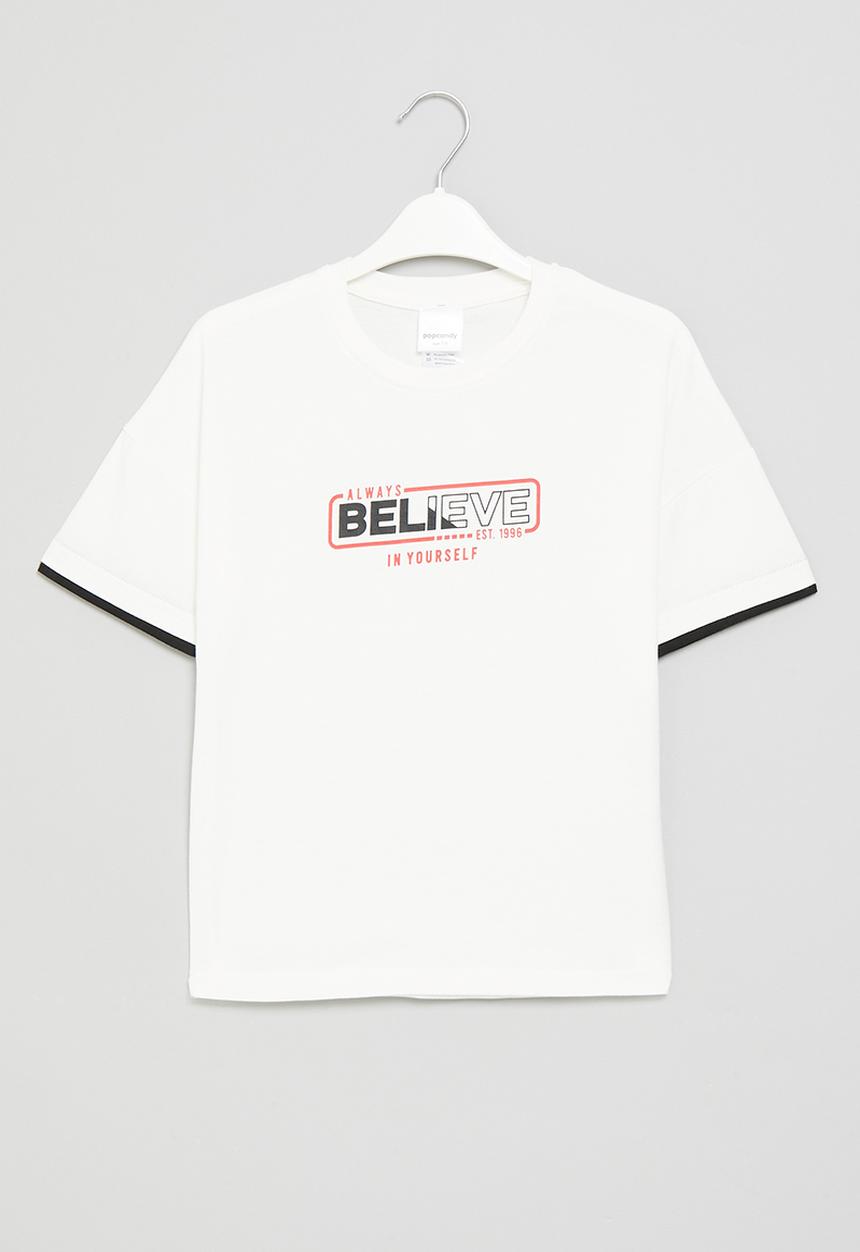 Pop Candy - Printed tee - white