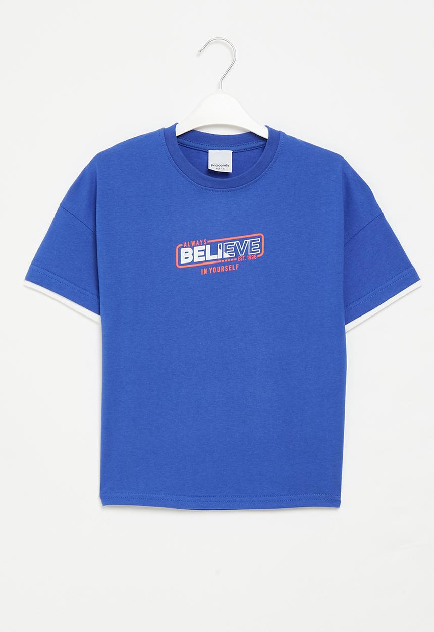 Pop Candy - Printed tee - blue