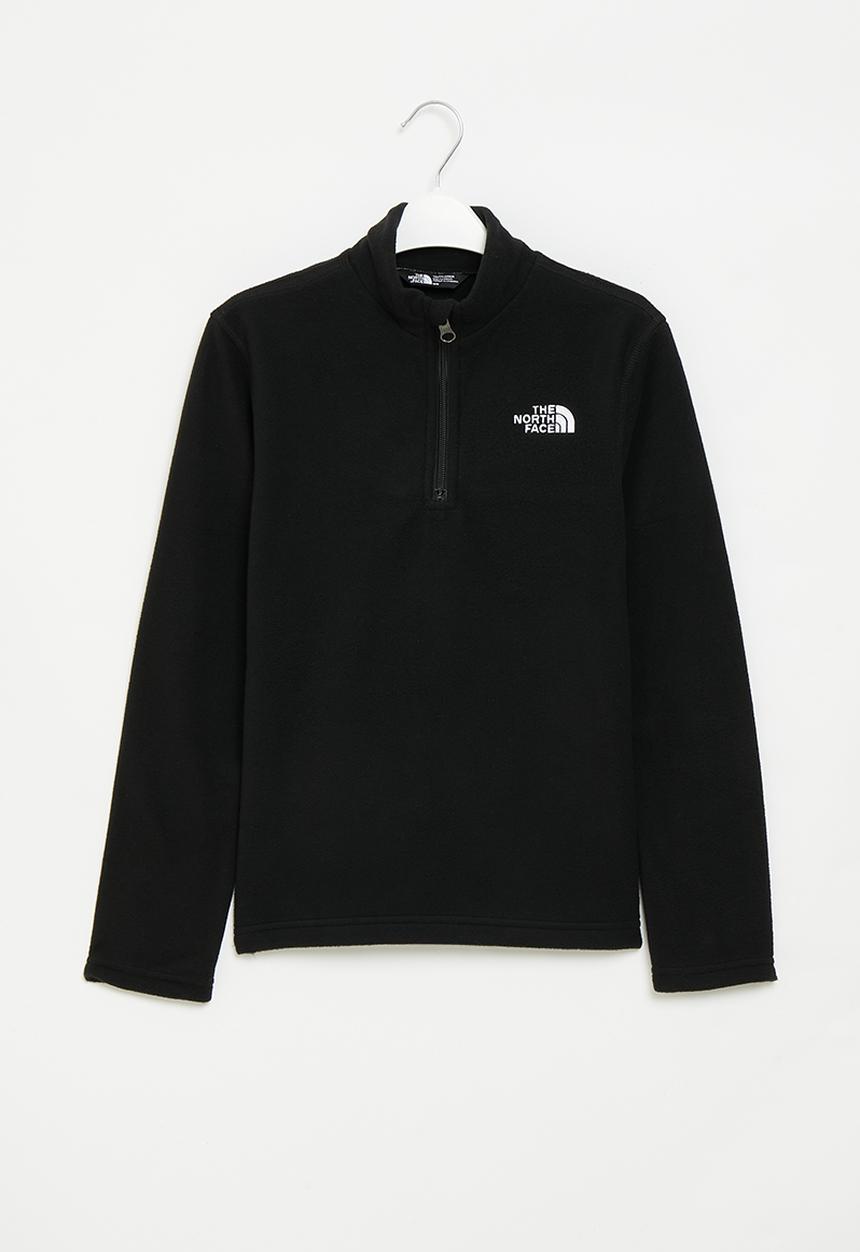 The North Face - Teen glacier 1/4 zip - black