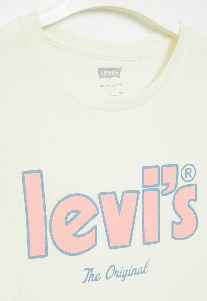 Levi’s® - Lvg ss poster logo tee - white alyssum