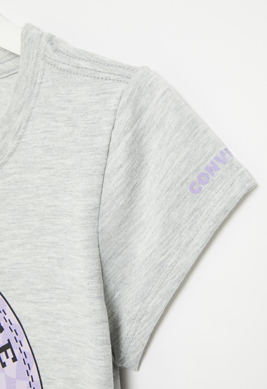 Converse - Teen short sleeve chuck patch gfx T-shirt - light gray heather