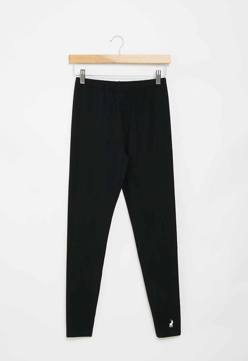 POLO - Girls classic full l - black