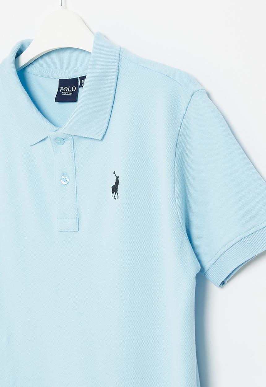 POLO - Boys classic short sleeve golfer - light blue
