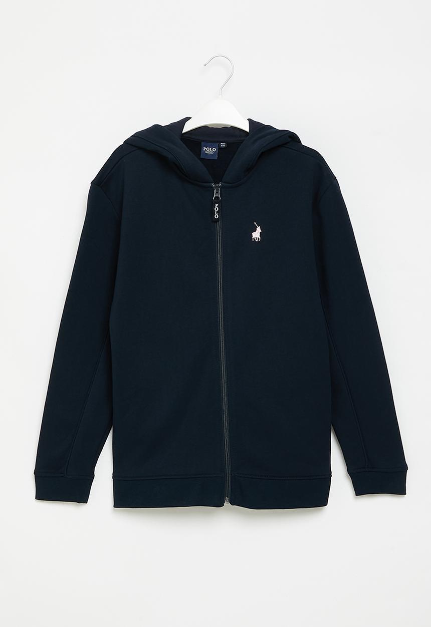 POLO - Girls zip thru hoodie - navy