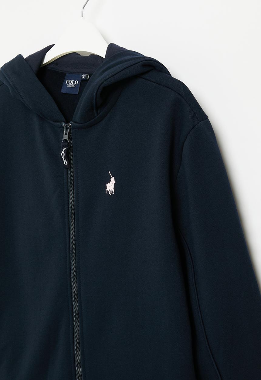 POLO - Girls zip thru hoodie - navy