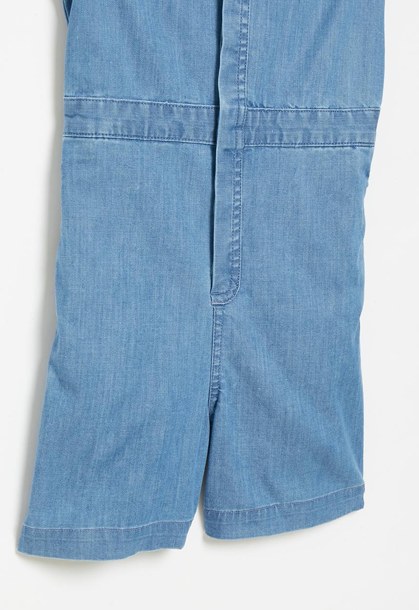 POLO - Girls chambray jumpsuit - medium wash