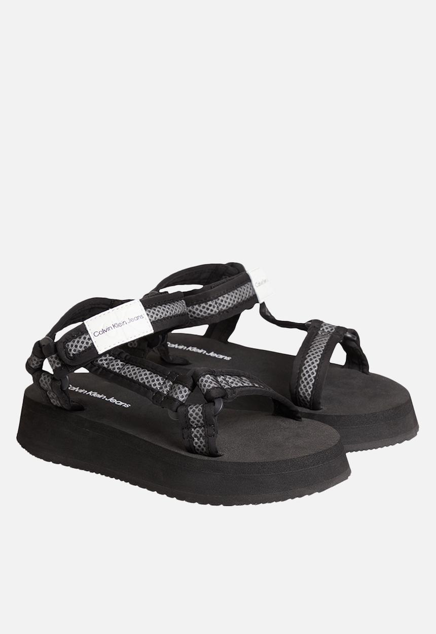 Calvin Klein - Prefresato sandal webbing mesh - black