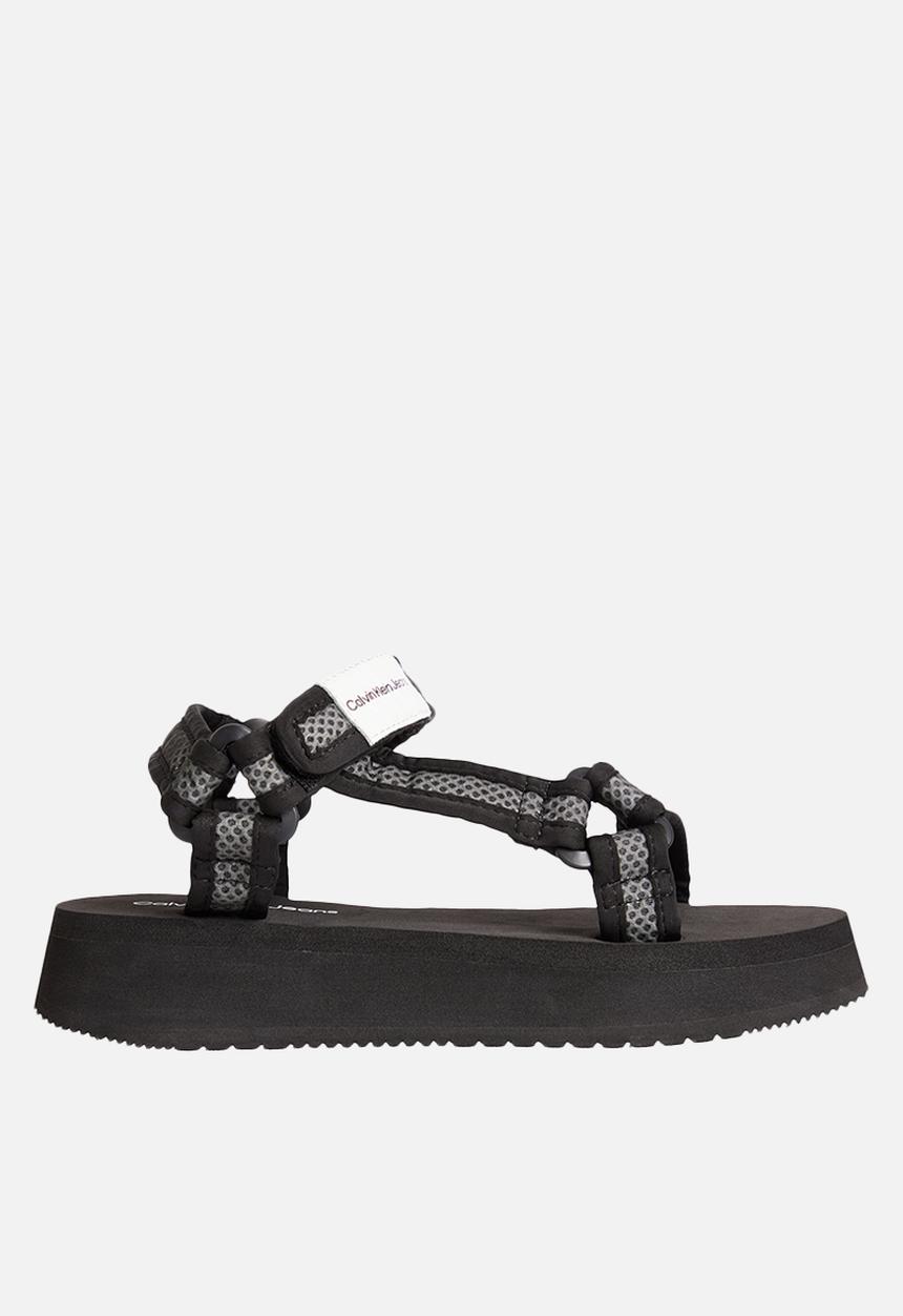 Calvin Klein - Prefresato sandal webbing mesh - black