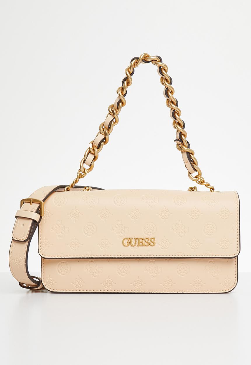 GUESS - Geva convertible xbody flap - apricot cream logo