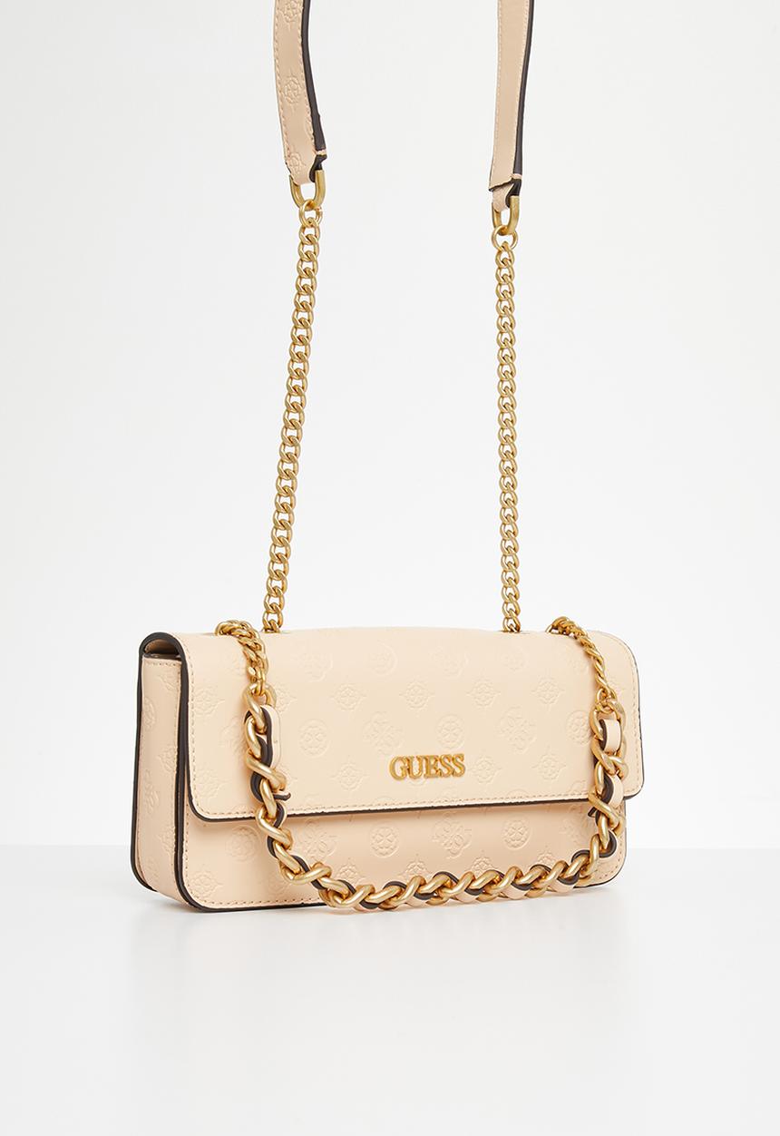 GUESS - Geva convertible xbody flap - apricot cream logo