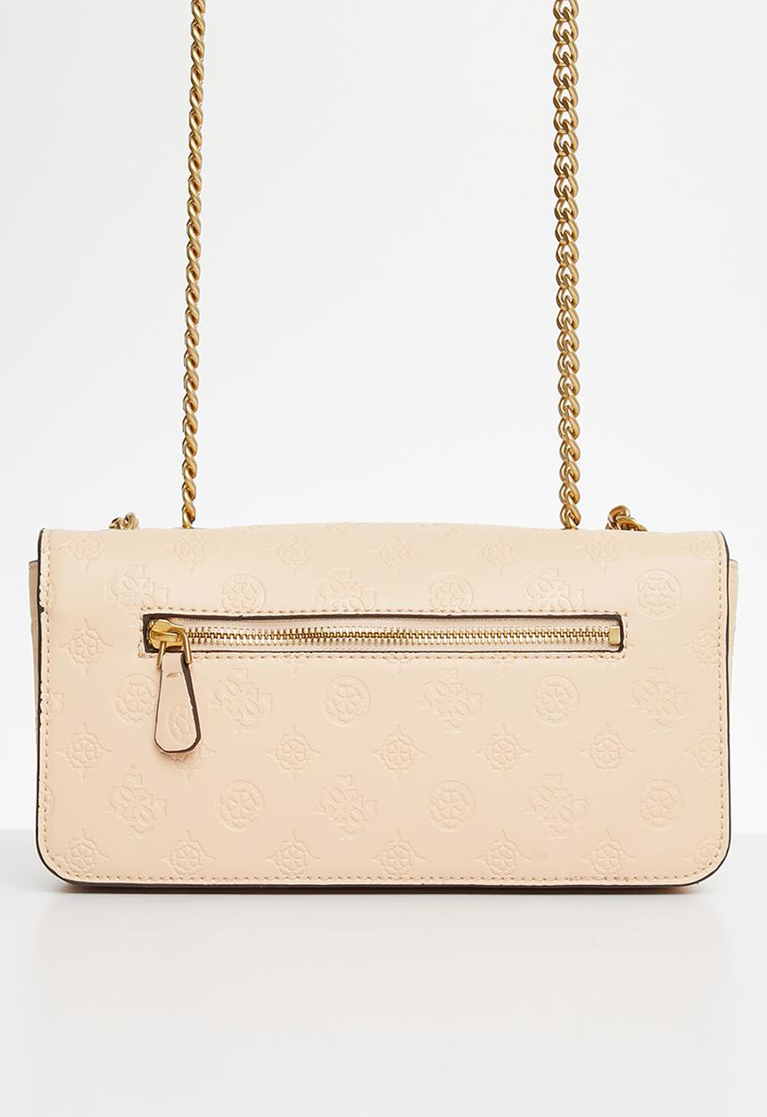 GUESS - Geva convertible xbody flap - apricot cream logo