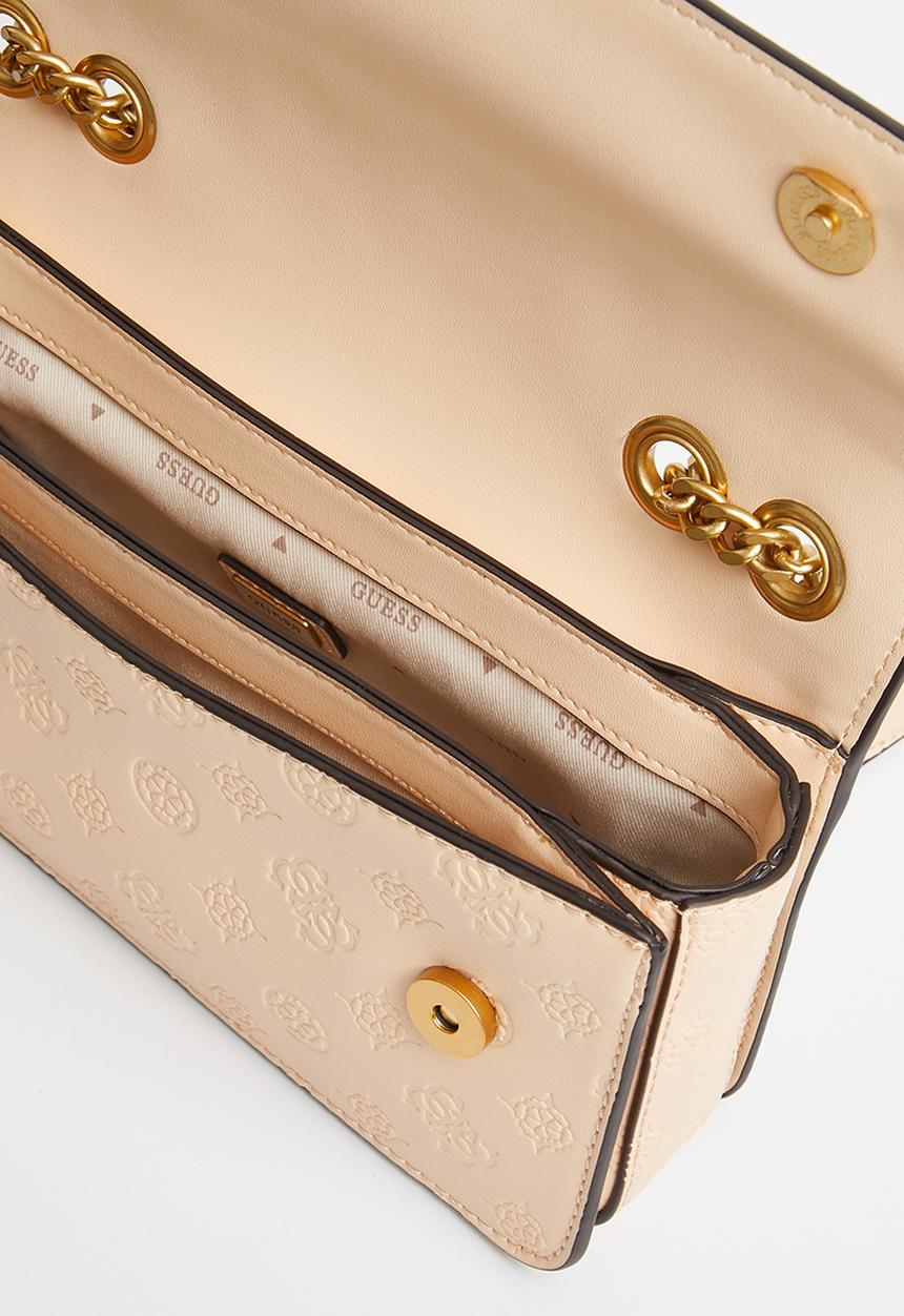 GUESS - Geva convertible xbody flap - apricot cream logo
