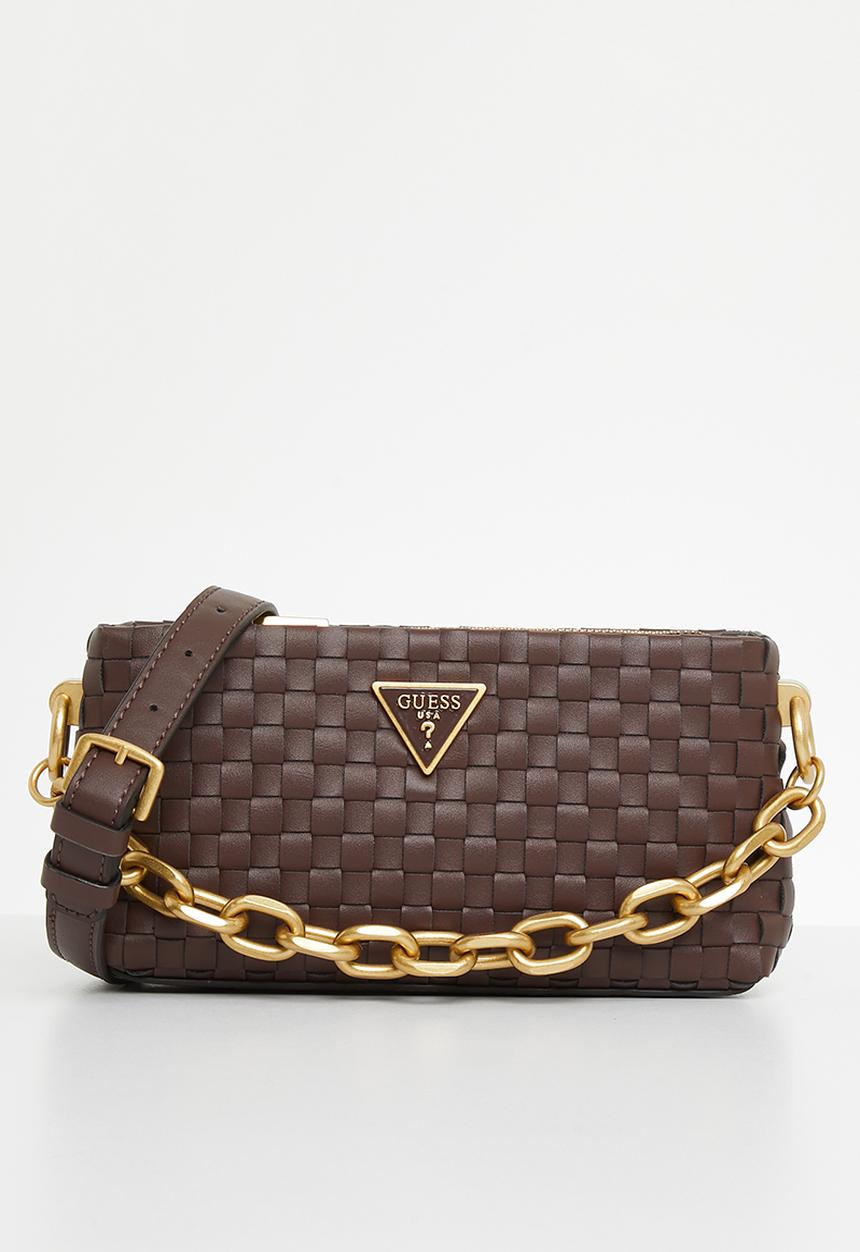 GUESS - Lisbet mini crossbody top zip - mahogany