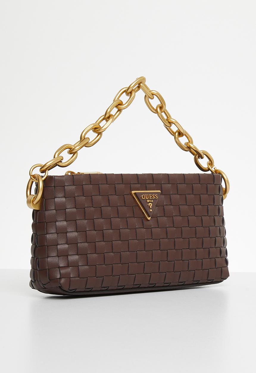 GUESS - Lisbet mini crossbody top zip - mahogany