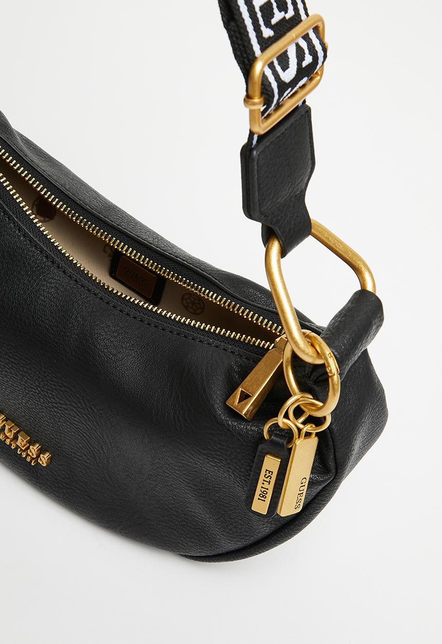 GUESS - Natalya mini hobo - black