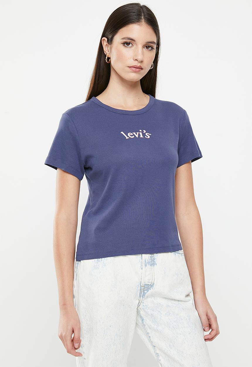 Levi’s® - Graphic rickie tee arched baby serif logo - crown blue